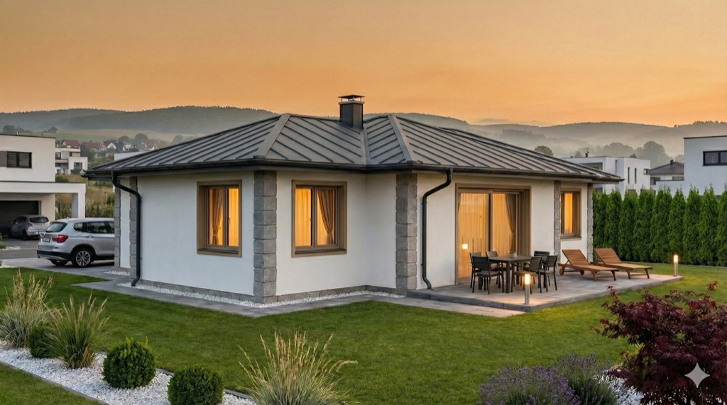 Къща C-102 — Страничен изглед